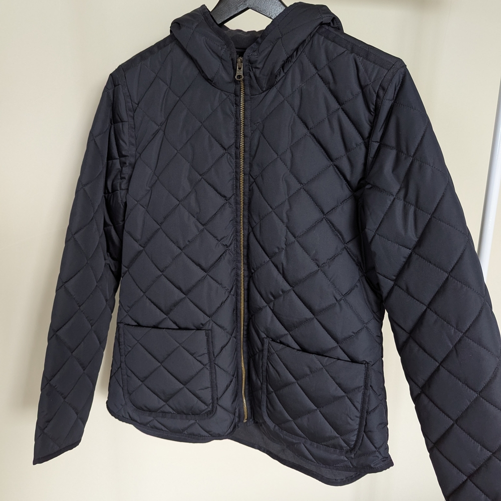 Women's Quilted Chore Jacket in Navy